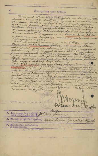 Stanisław Marceli Połczyński - wniosek Virtuti Militari