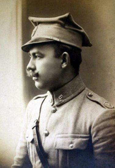 Jan Pończa w mundurze Hallerczyka