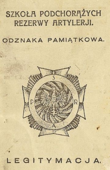 Odznaka pamiątkowa Ignacego Prądzyńskiego - książeczka