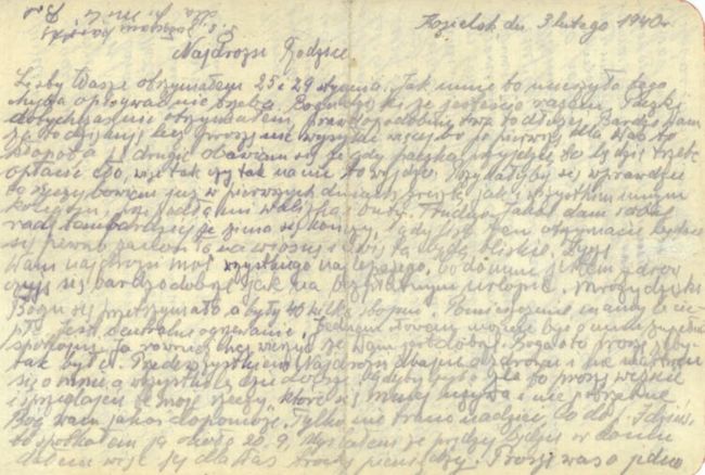 Bolesław Psuja - list z obozu w Kozielsku