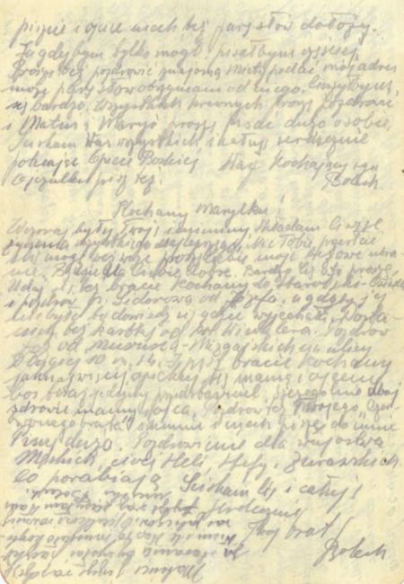 Bolesław Psuja - list z obozu w Kozielsku