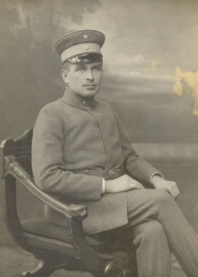 Kazimierz Rabski w mundurze, wrzesień 1918 roku
