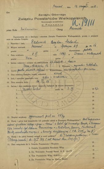 Akta Bohdana Radomskiego.