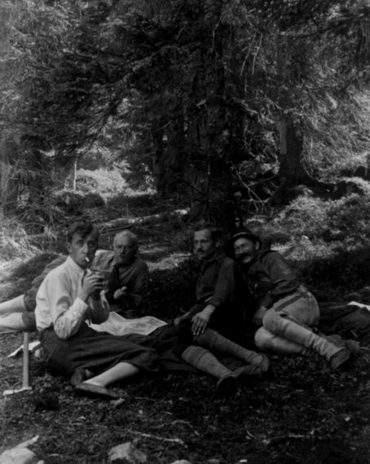 Na Pilsku. Edward Ralski drugi od prawej. 