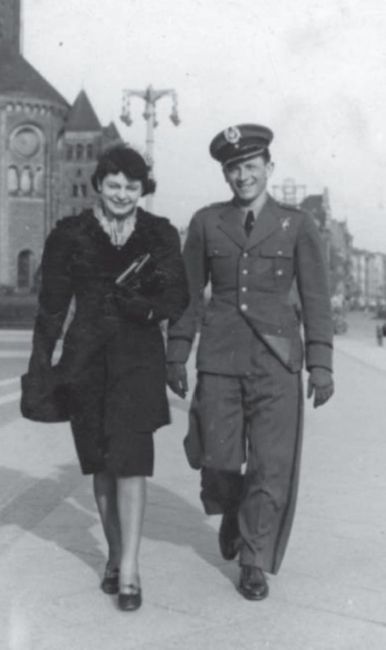 Jan Bernard Rejecki z narzeczoną Anną Dołner