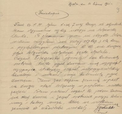 Opinia dotycząca Waleriana Robaszewskiego