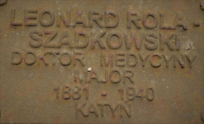 Tabliczka Leonarda Roli-Szadkowskiego w Poznaniu.