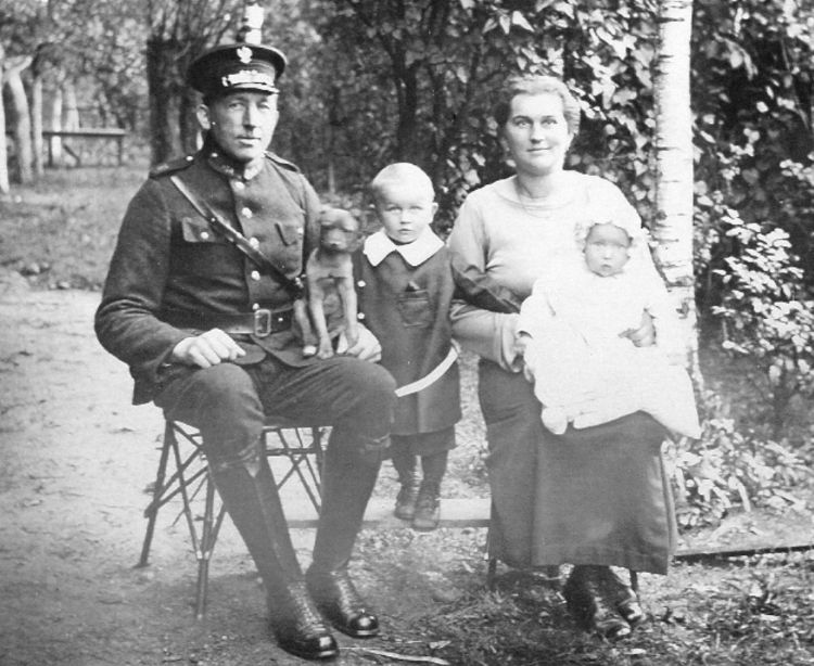 Jan Rożek z rodziną