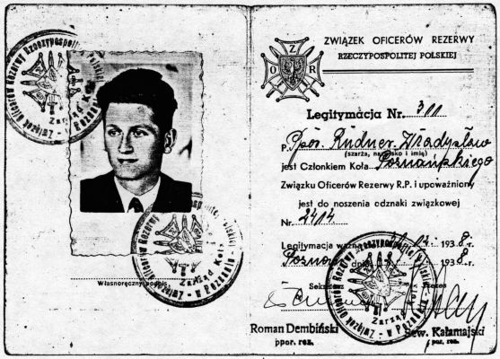 Legitymacja oficer&oacute;w Władysława Rundera