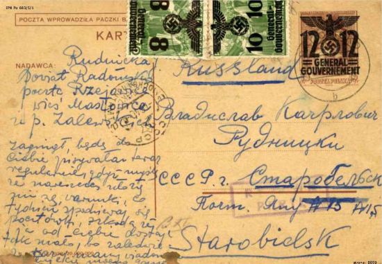 List żony Genowefy do męża Władysława Rudnickiego