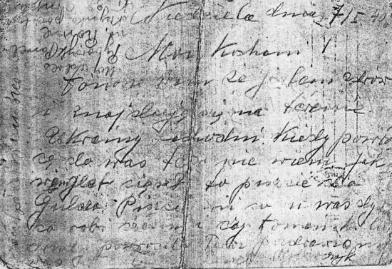 Kartka pocztowa Pawła Rybarczyk z miejscowości Równe.