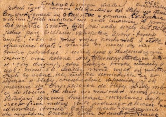 List Romana Rymszy z Charkowa do teściowej.