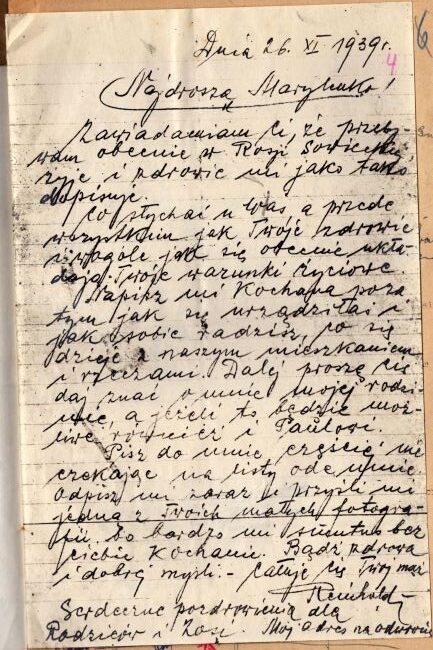 List z Ostaszkowa od Reinholda Sauera