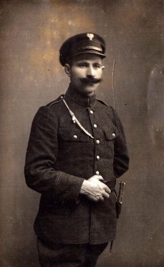 Stanisław Ścigacz w mundurze.