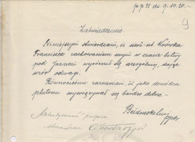 Opinia do wniosku VM Franciszka Sępuchowskiego