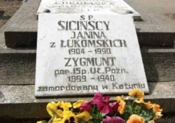 Tablica nagrobka Zygmunta Sicińskiego