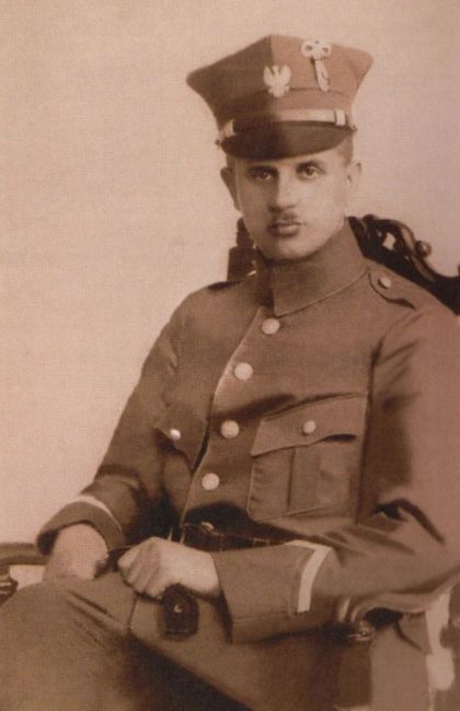 Wandalin Sierszeński w mundurze powstańca wielkopolskiego 1919 rok