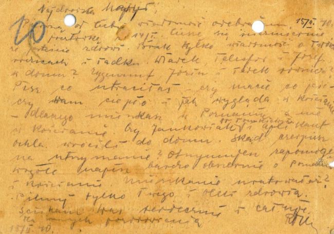 Roman Skoraszewski - list z obozu w Starobielsku.