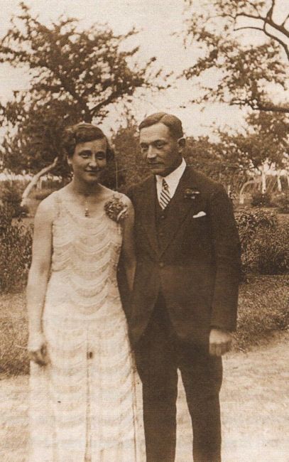 Adam Śmigielski z żoną Ewą, Borzyk&oacute;w 1933 rok