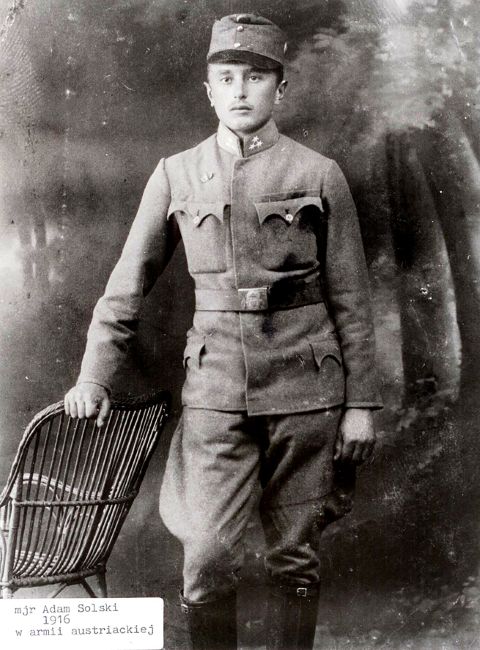 Adam Solski w armii austriackiej.