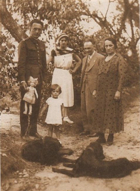 Adam Solski z rodziną