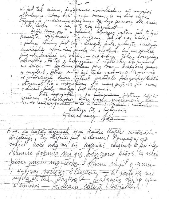 Antoni Śramski list z obozu w Kozielsku.