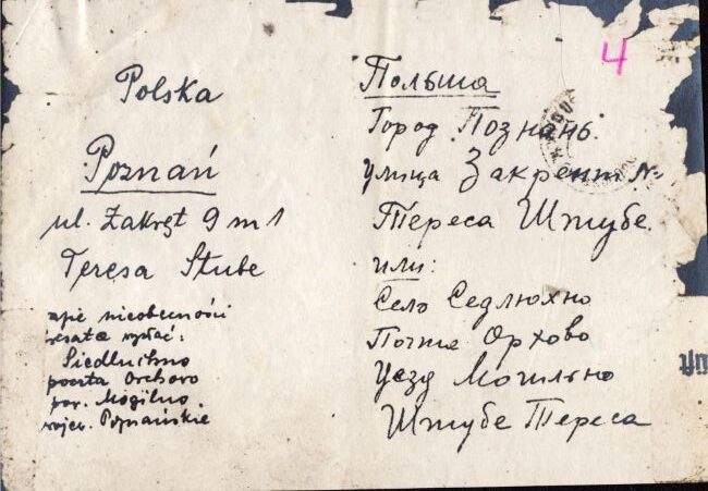 List z Kozielska Alfonsa Stube do rodziny