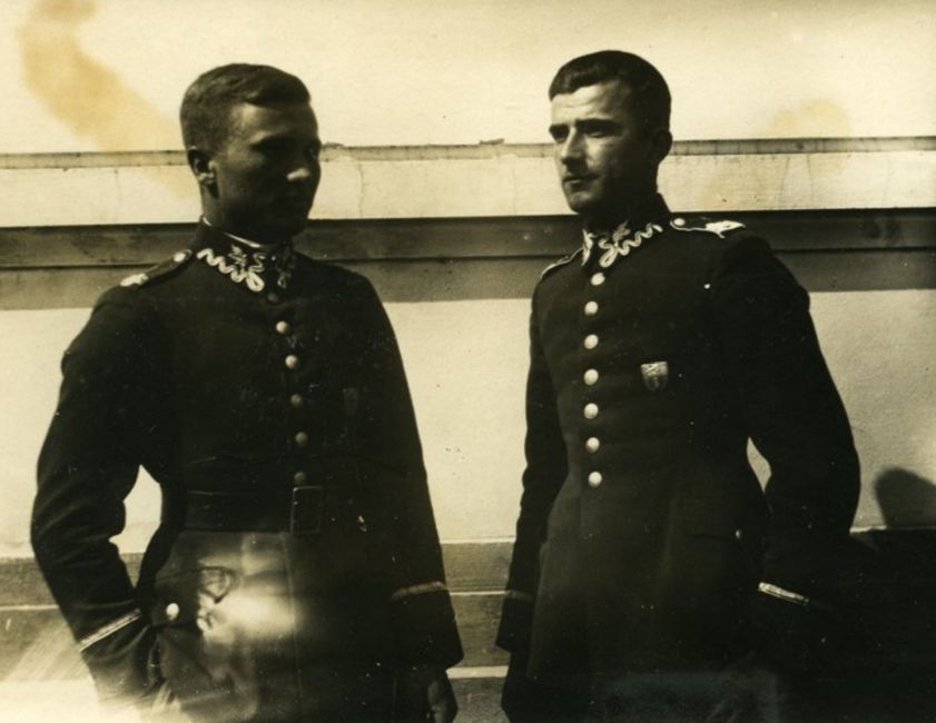 Roman Szczepaniuk z kolegą.