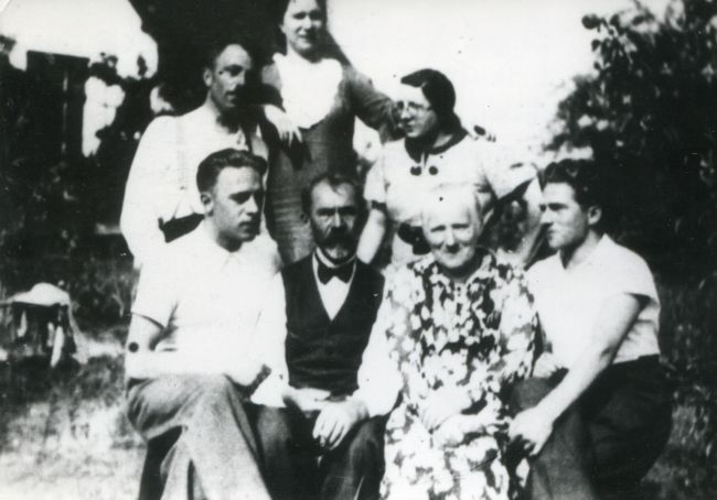 Lucjan Szczepański z rodziną