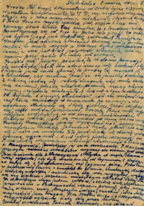 List ze Starobielska Wilhelm Szejna