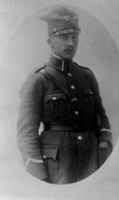 Franciszek Szulc w mundurze powstańca wielkopolskiego