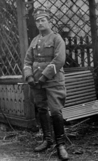 Franciszek Szulc w mundurze powstańca wielkopolskiego