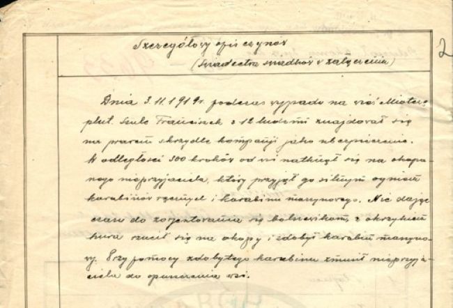 Franciszek Szulc - opis czyn&oacute;w do wniosku VM