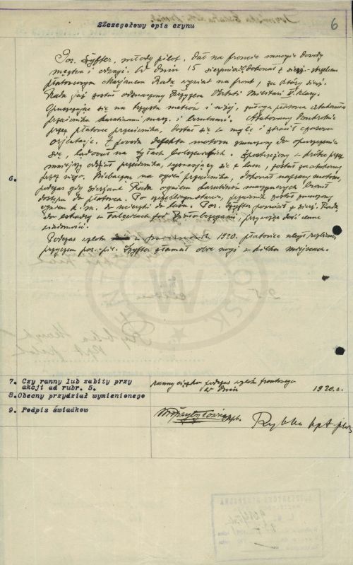 Szczegółowy opis czynów Virtuti Militari Józef Szyfter