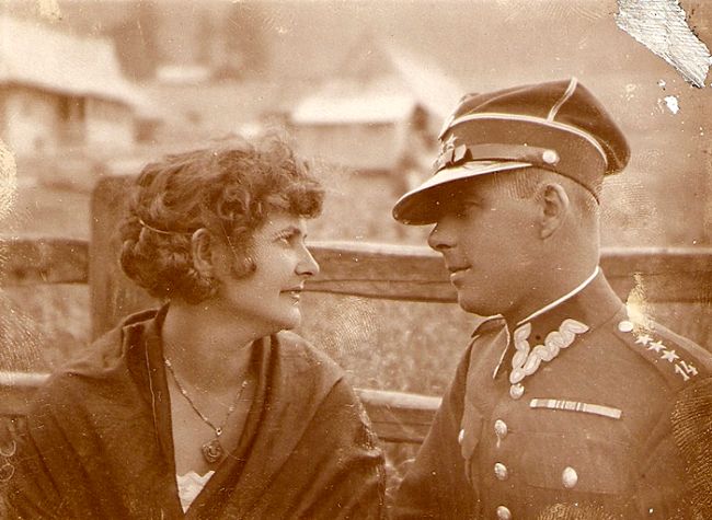 Marian Taczak z żoną Stefanią