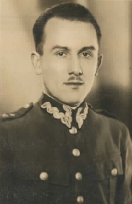 Edmund Terlecki w mundurze