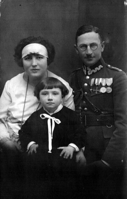 Stefan Tomaszewski z żoną Joanną i córką Anną