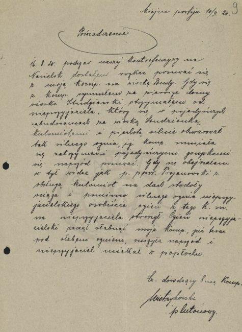 Poświadczenie - załącznik do VM Sylwestra Trojanowskiego