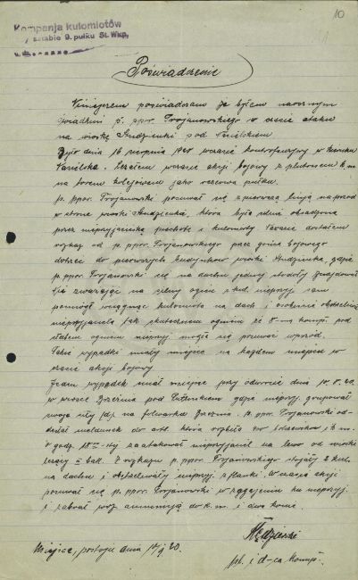 Poświadczenie do wniosku VM Sylwestra Trojanowskiego