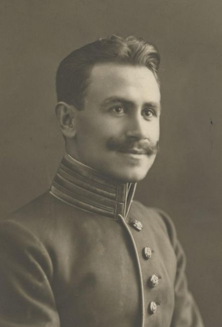 Mieczysław Trzeciak w mundurze, 1913 rok