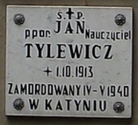 Tablica Jana Tylewicza w Lesznie