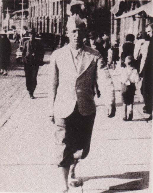 Edward Urban na ulicy w Łucku 1936 rok