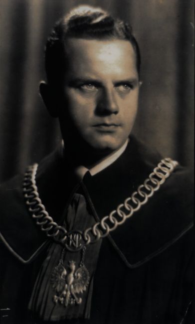 Kazimierz Wegenke w todze.