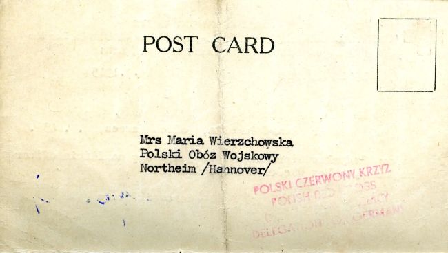 Koperta listu PCK z Anglii dotycząca Władysława Wierzchowskiego