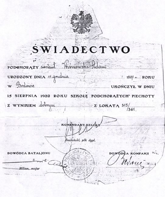 Świadectwo Adam Wiśniewski