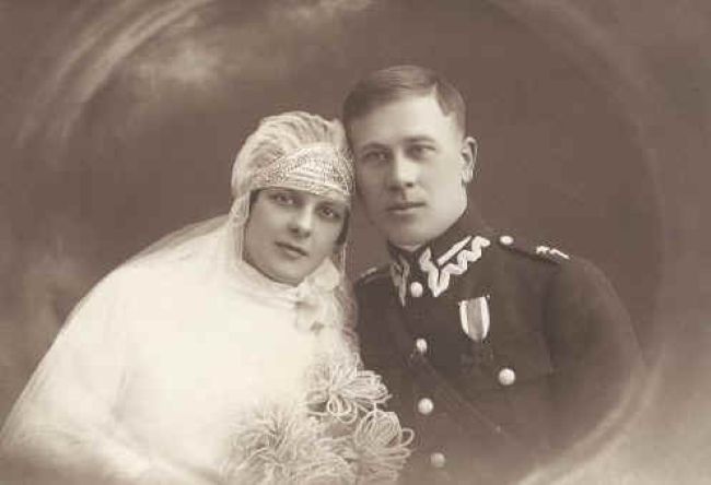 J&oacute;zef Stanisław Wiszniewski - ślub z Reginą Maleszewską 1928 rok 