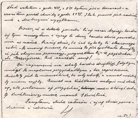 List Karola Wojtczak do siostry z marca 1939 roku