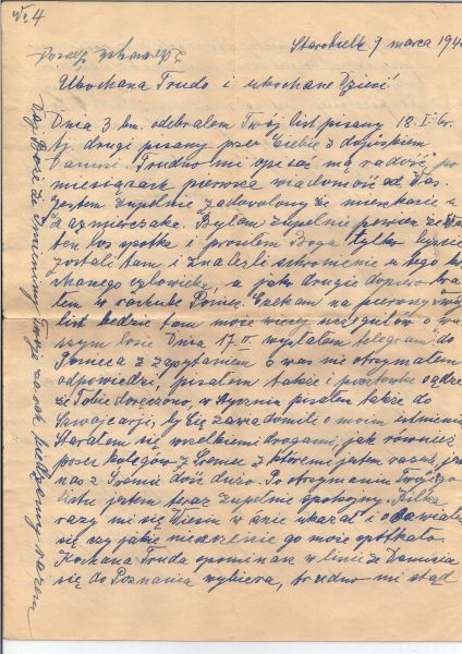 List z obozu w Starobielsku od Stanisława Wolnowskiego