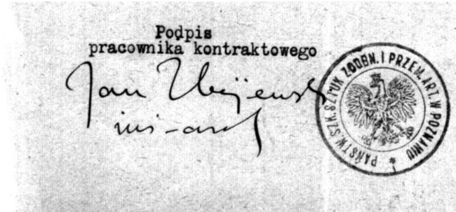 Podpis Jana Zbijewskiego