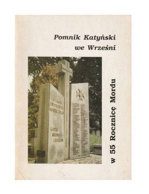 Książka - Pomnik Katyński we Wrześni w 55 rocznicę mordu